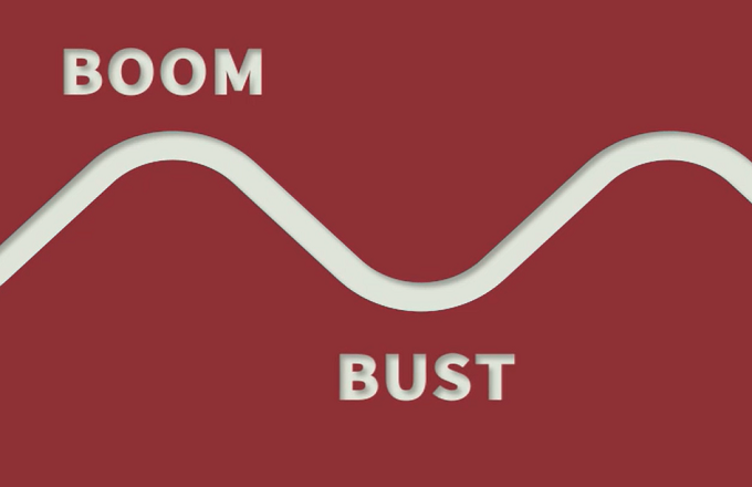 Graphic of boom and bust cycles